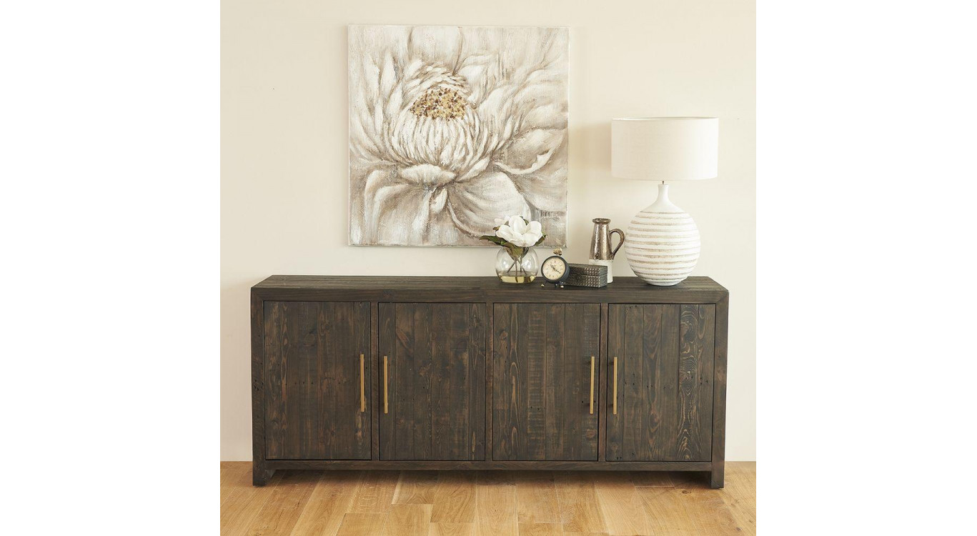 Buffet Bois Marron 200x40x85cm