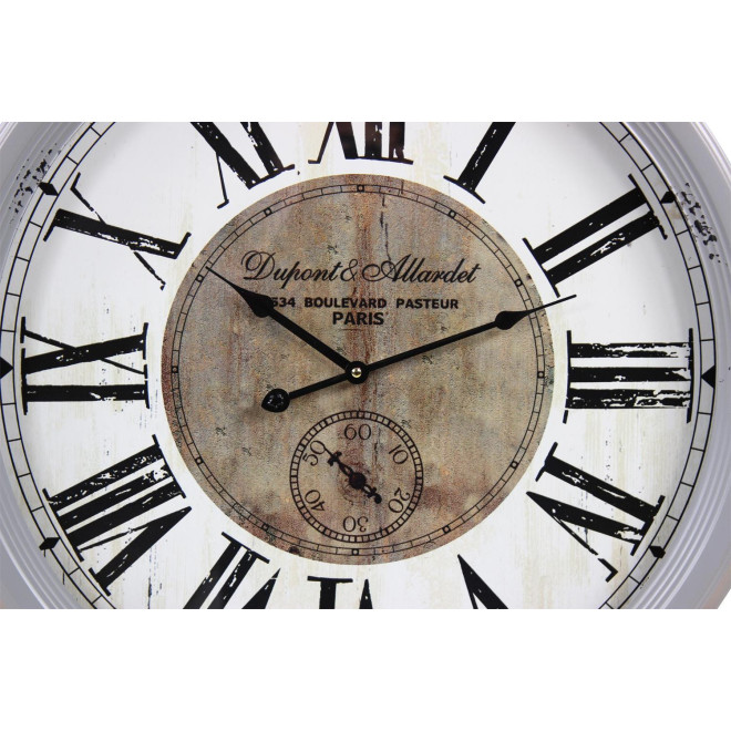 Horloge Ancienne Murale Dupont & Allardet Métal Gris 62cm