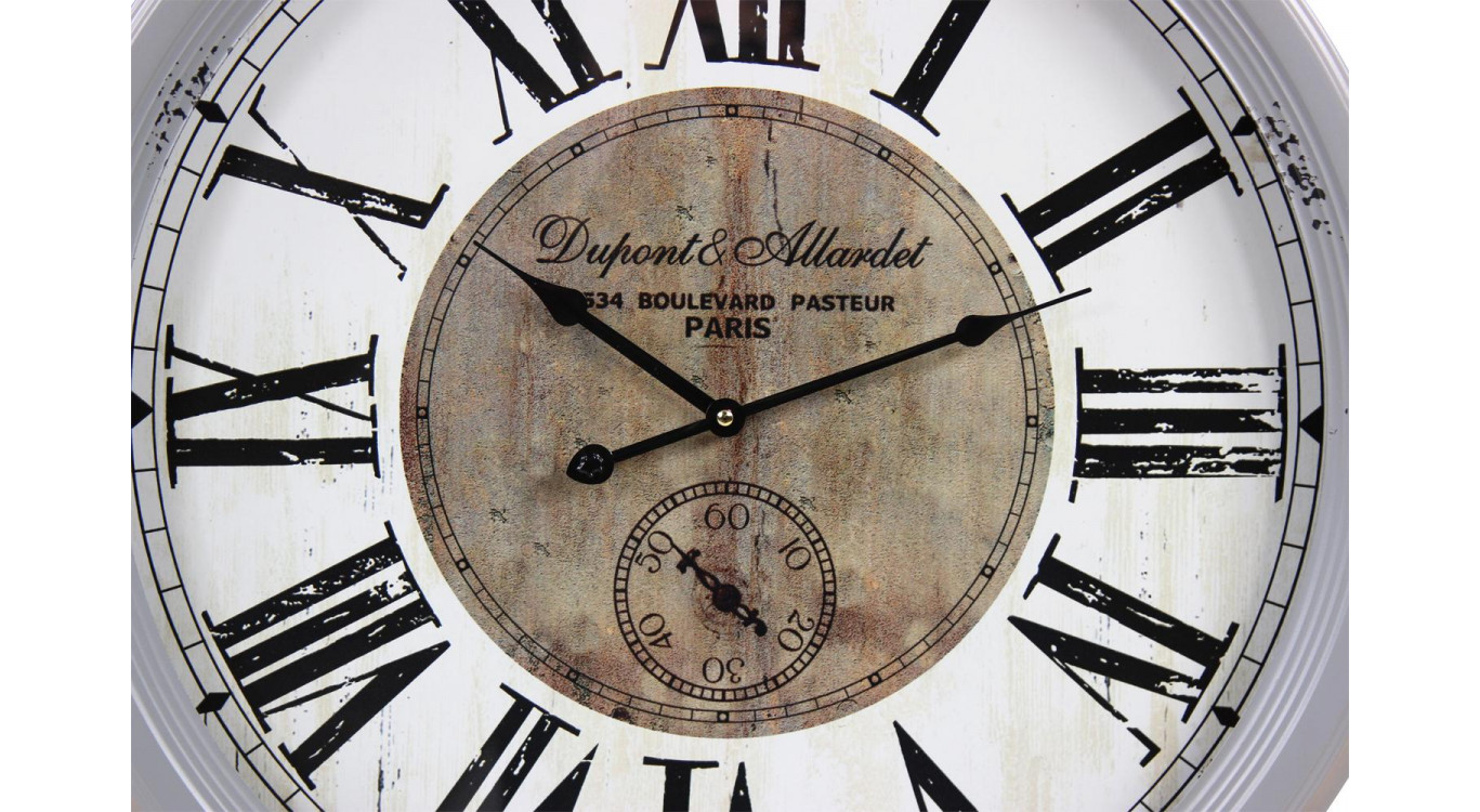 Horloge Ancienne Murale Dupont & Allardet Métal Gris 62cm