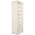 8 Drawer Chiffonier In White Cherry Wood 54.5x33x146.5cm