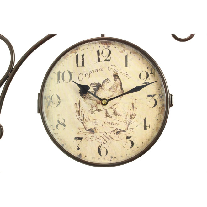 Alte Bahnhofsuhr Doppelseitig Organic Küche 24cm