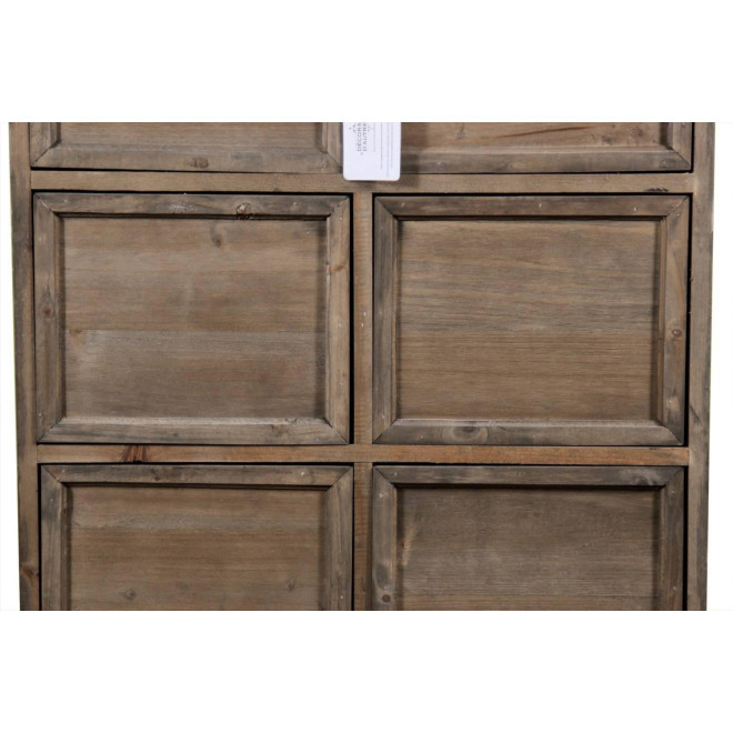 Meuble Semainier Chiffonnier Grainetier Bois 6 Tiroirs Nu 58x40.5x76cm