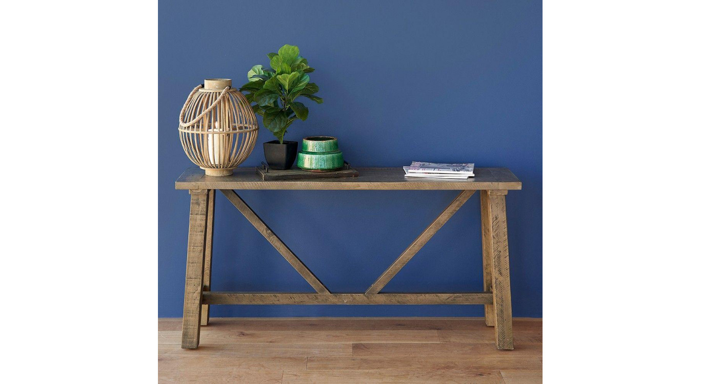 Konsole Holz Braun 147x40x75cm
