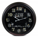 Antike Wanduhr La Maison du Café Metall Schwarz 62cm