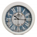 Orologio da parete antico Bistrot de Paris in metallo blu 58 cm