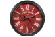 Grande Horloge Ancienne Murale Paris Bistro Métal Rouge-Bordeaux 70cm