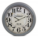 Antiguo Grand Hôtel du Louvre Reloj de Pared de Metal Gris 62cm
