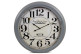 Antiguo Grand Hôtel du Louvre Reloj de Pared de Metal Gris 62cm