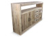 Anrichte mit 6 Schubladen Naturholz 184x40x106cm