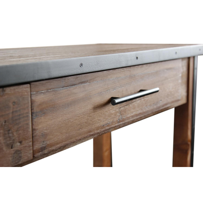 Drapier Konsole 2 Schubladen Holz Braun 158.5x44.5x96cm