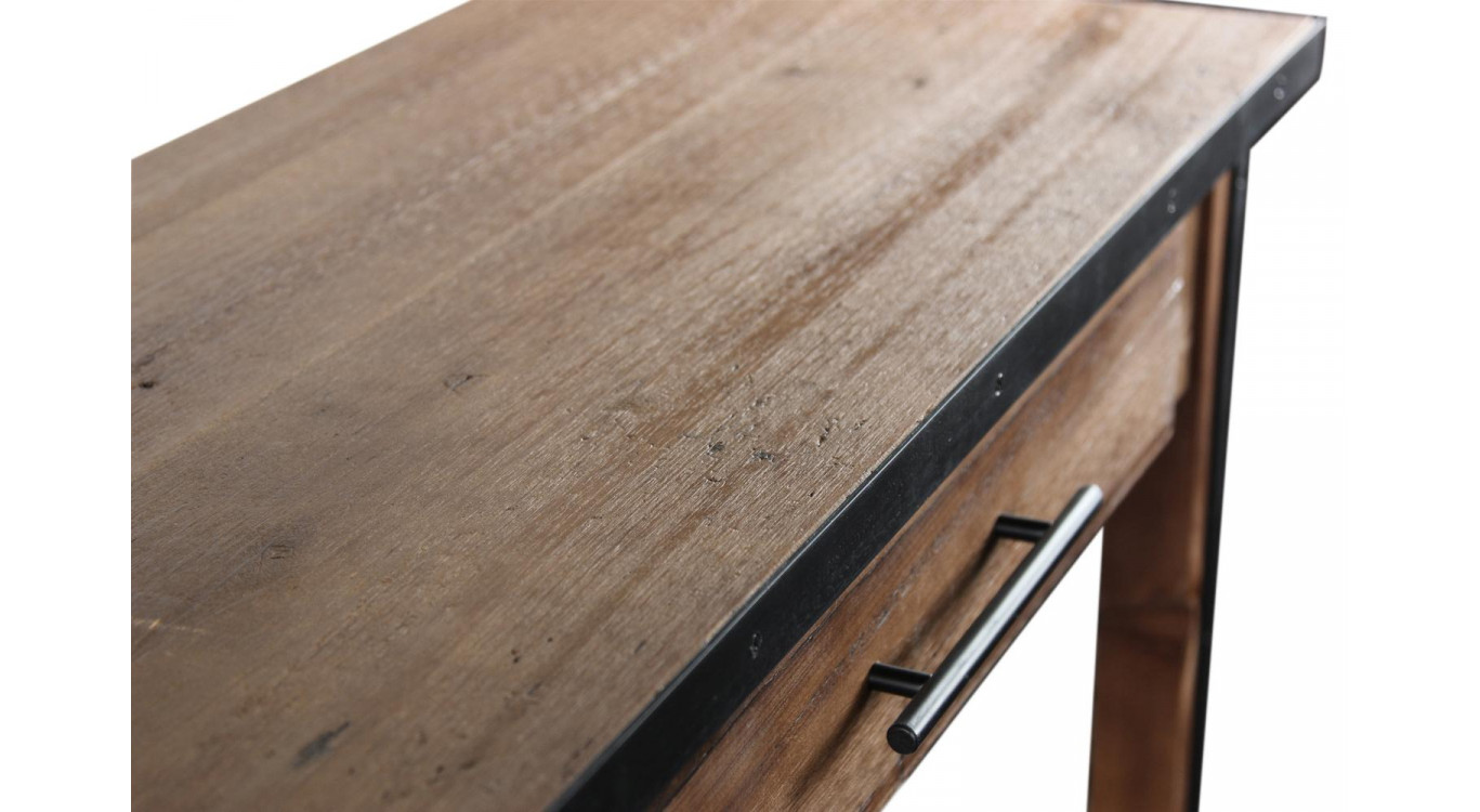 Drapier Konsole 2 Schubladen Holz Braun 158.5x44.5x96cm