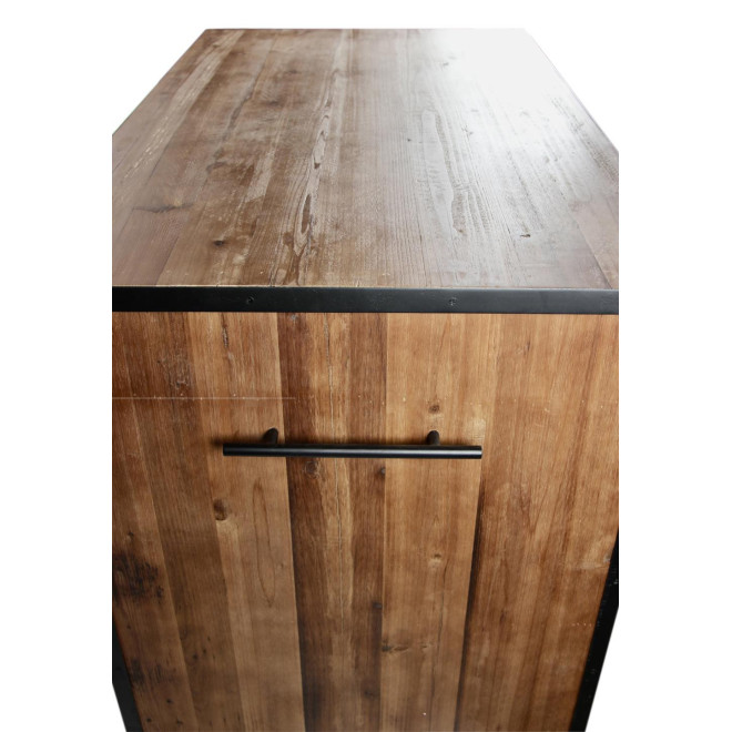 Ilot 4 Schubladen Holz Braun 140x80x94,5cm