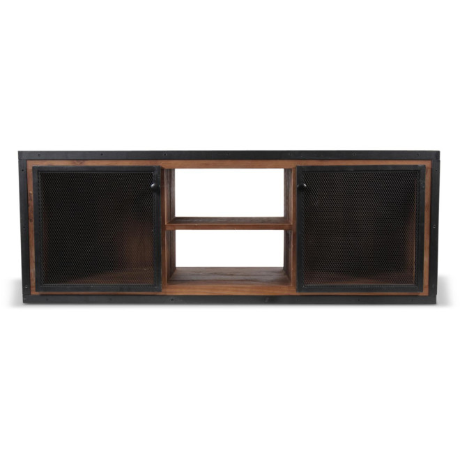 Meuble TV Bois Marron 135.5x45.5x50cm