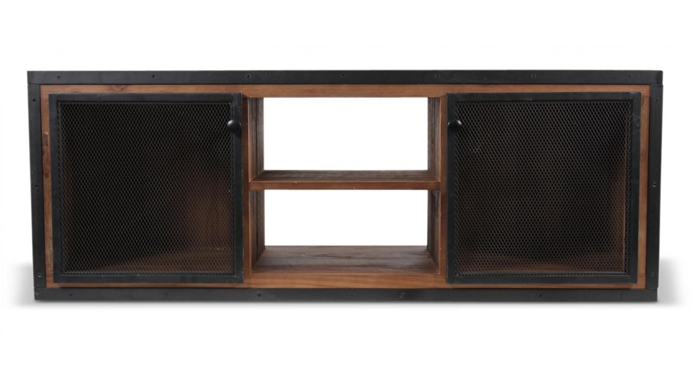 Meuble TV Bois Marron 135.5x45.5x50cm