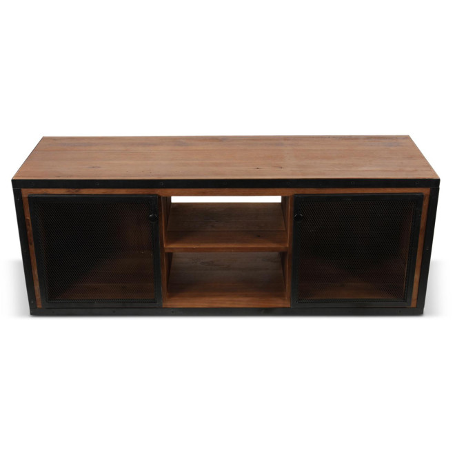 Meuble TV Bois Marron 135.5x45.5x50cm