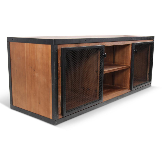 Meuble TV Bois Marron 135.5x45.5x50cm