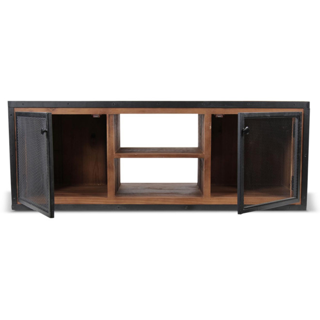 Meuble TV Bois Marron 135.5x45.5x50cm