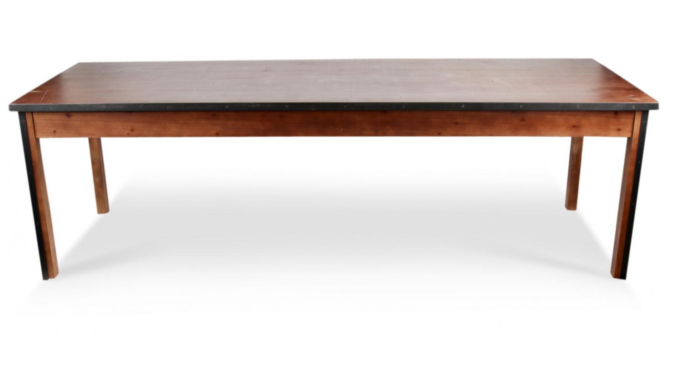 Table à Manger Bois Marron 244.5x80.5x76.5cm