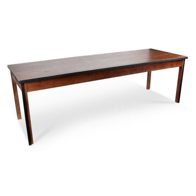 Table à Manger Bois Marron 244.5x80.5x76.5cm