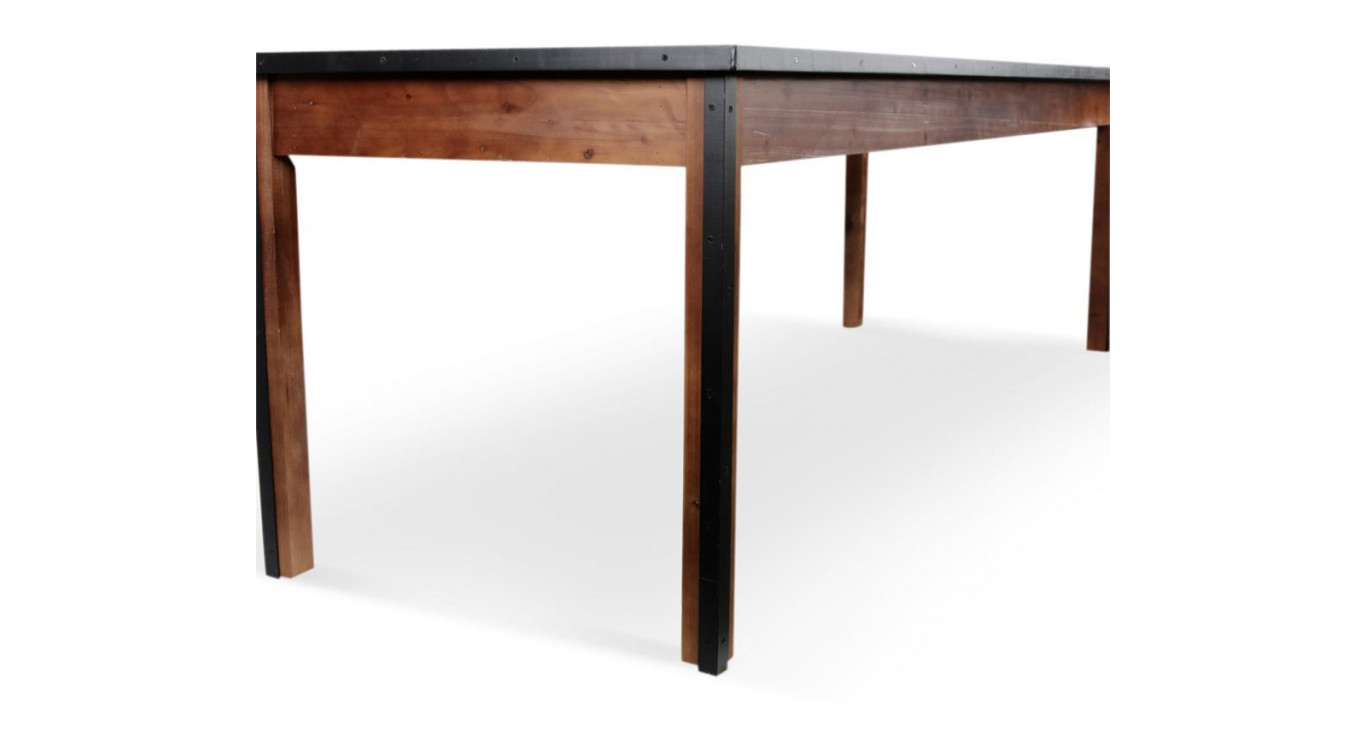 Table à Manger Bois Marron 244.5x80.5x76.5cm
