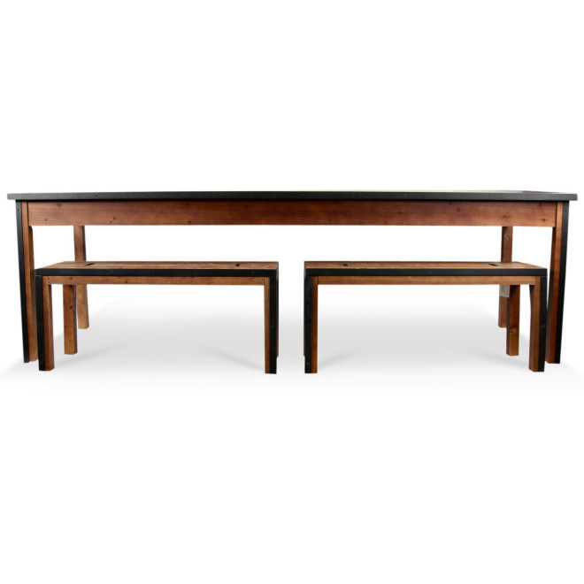Table à Manger Bois Marron 244.5x80.5x76.5cm