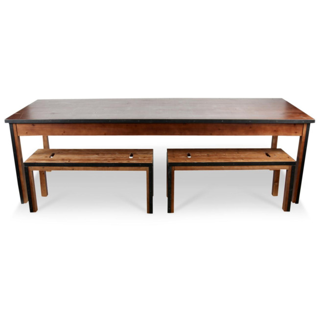 Esstisch Holz Braun 244.5x80.5x76.5cm