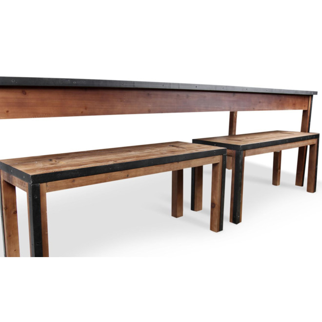 Table à Manger Bois Marron 244.5x80.5x76.5cm
