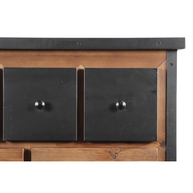 Truhe Grainetier 16 Schubladen Holz Braun 117,5x44,5x95cm