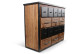 Bahut Grainetier 16 Tiroirs Bois Marron 117,5x44,5x95cm