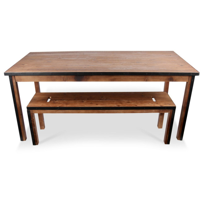 Table à Manger Bois Marron 175,5x80,5x76,5cm