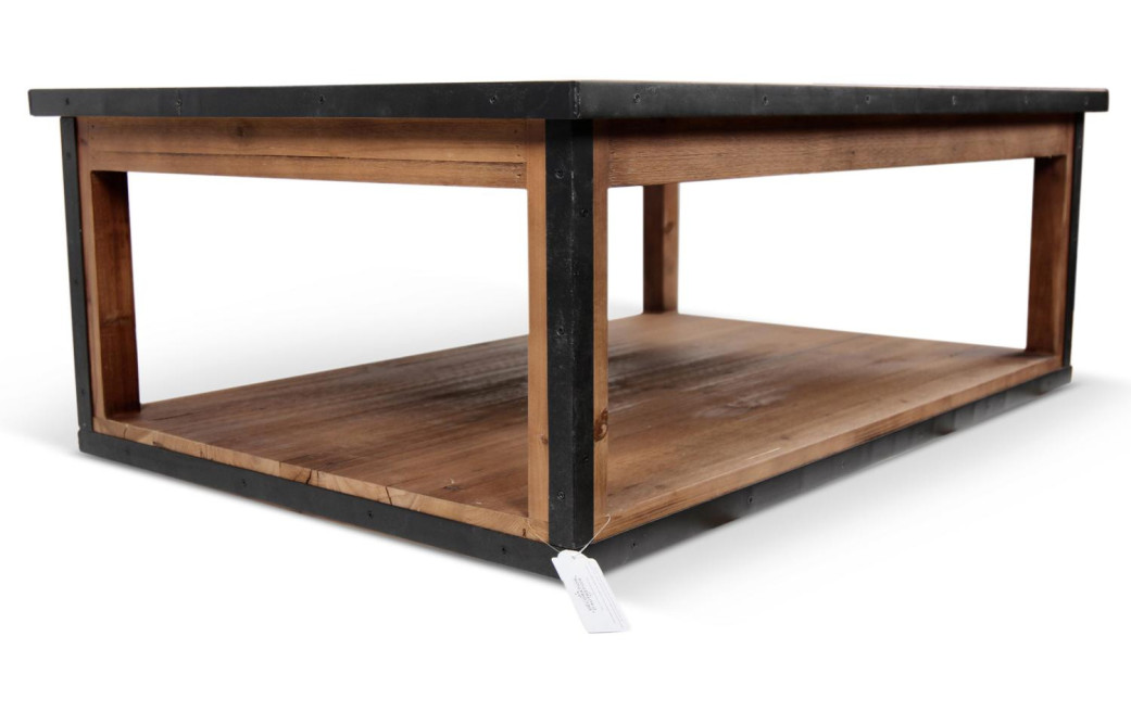 Niedriger Holztisch Braun 120x80x43cm