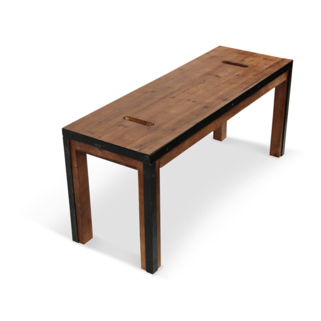 Sitzbank Holz Braun 100x35x44,5cm