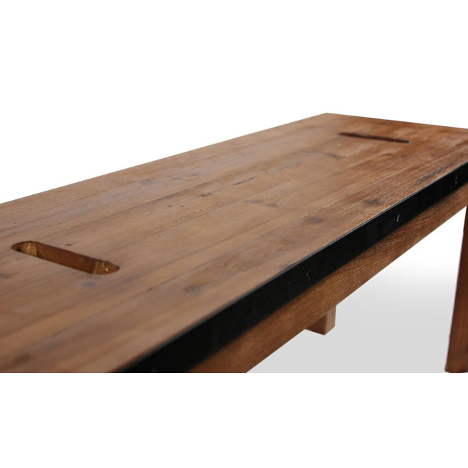 Sitzbank Holz Braun 100x35x44,5cm
