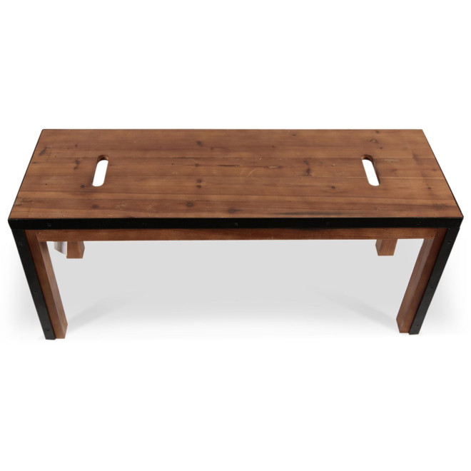 Sitzbank Holz Braun 100x35x44,5cm