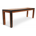 Sitzbank Holz Braun 140x35x44.5cm