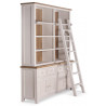 Bibliothèque 4 Tiroirs Bois Blanc 180x45x220cm