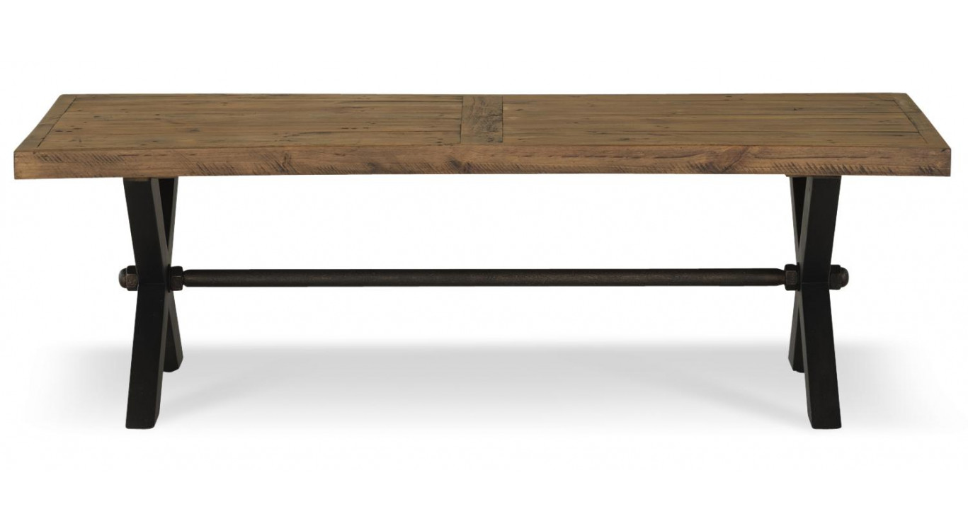 Niedriger Holztisch Braun 130x65x40cm