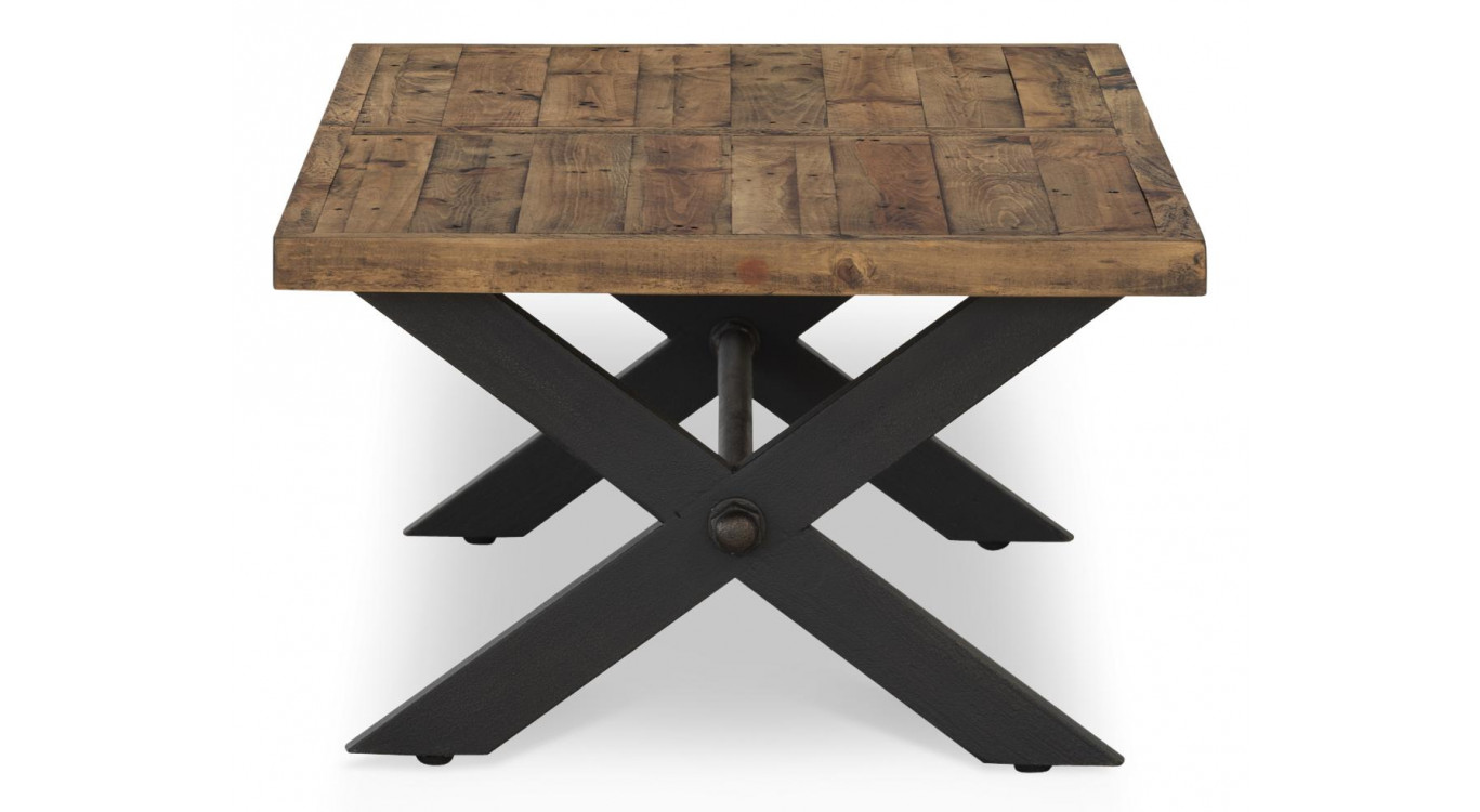 Niedriger Holztisch Braun 130x65x40cm