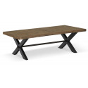 Tavolino in legno marrone 130x65x40cm