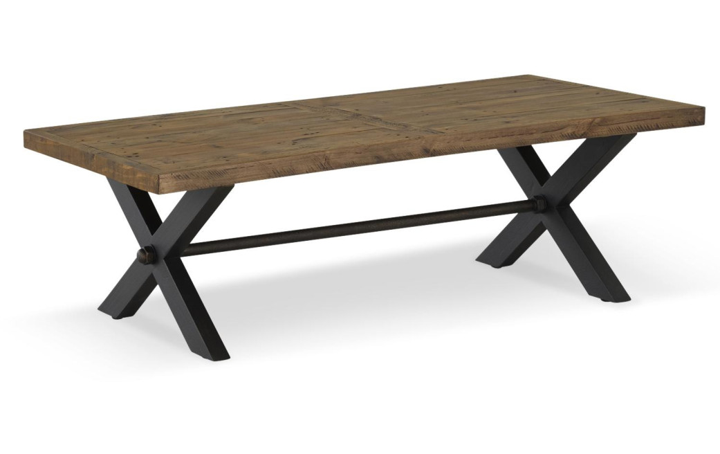 Niedriger Holztisch Braun 130x65x40cm