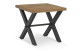 Table De Chevet Bois Marron 60x60x55cm