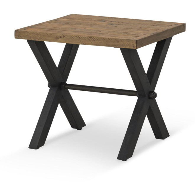 Table De Chevet Bois Marron 60x60x55cm