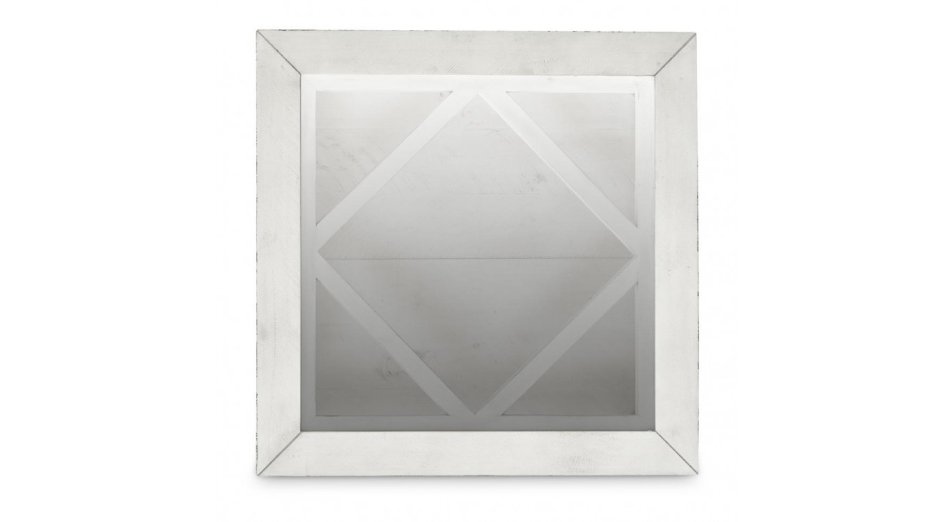 Table De Chevet Bois Blanc 60x60x55cm