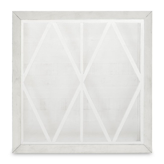 Niedriger Holztisch Weiß 100x100x45cm