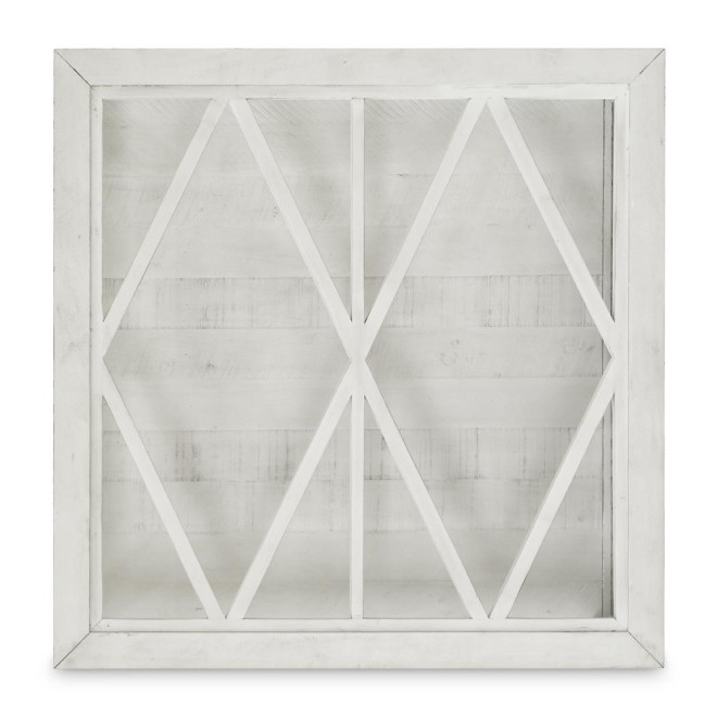 Niedriger Holztisch Weiß 100x100x45cm