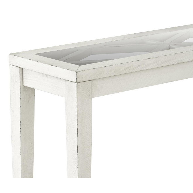 Konsole Holz Weiß 105x35.5x75cm