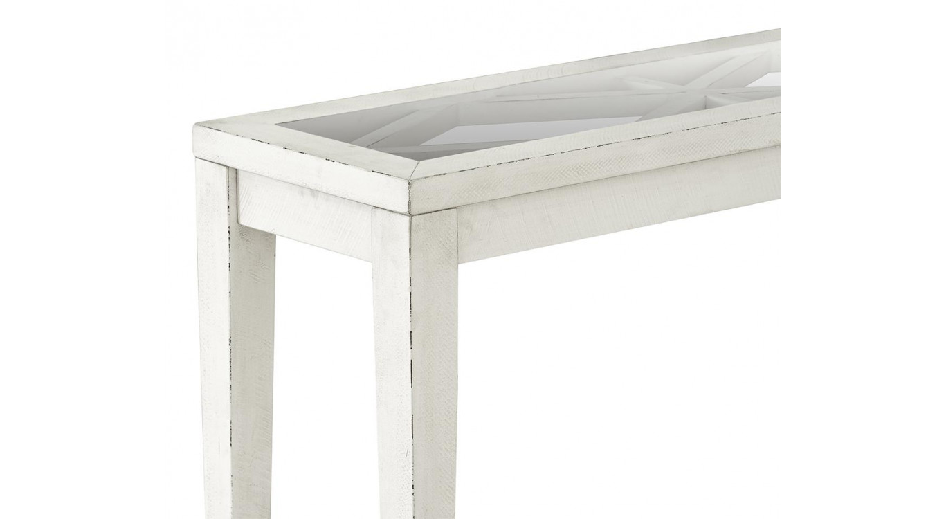 Konsole Holz Weiß 105x35.5x75cm