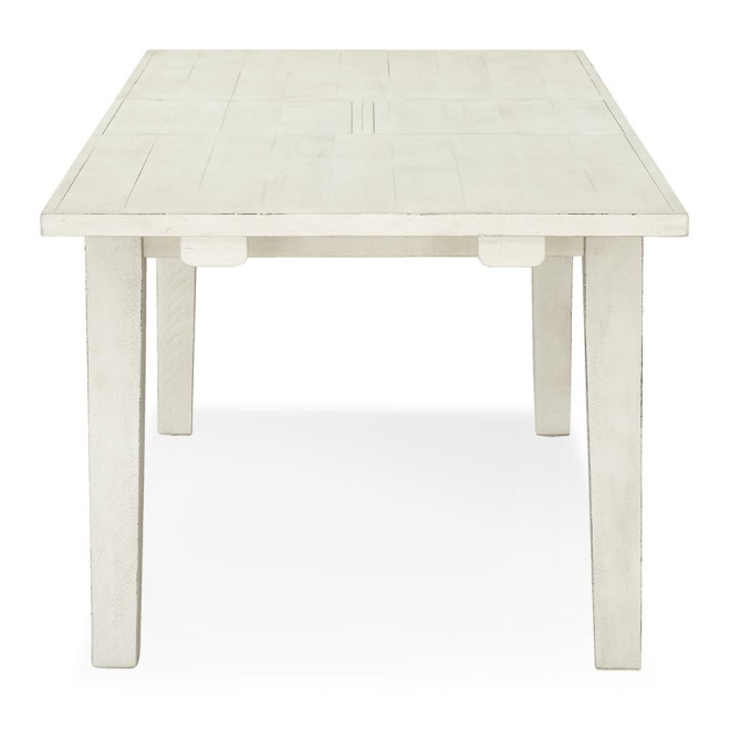 Esstisch Holz Weiß 180-230x95x78.5cm