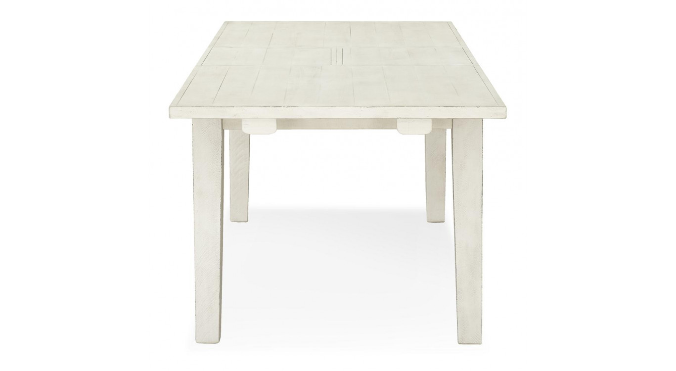 Esstisch Holz Weiß 180-230x95x78.5cm
