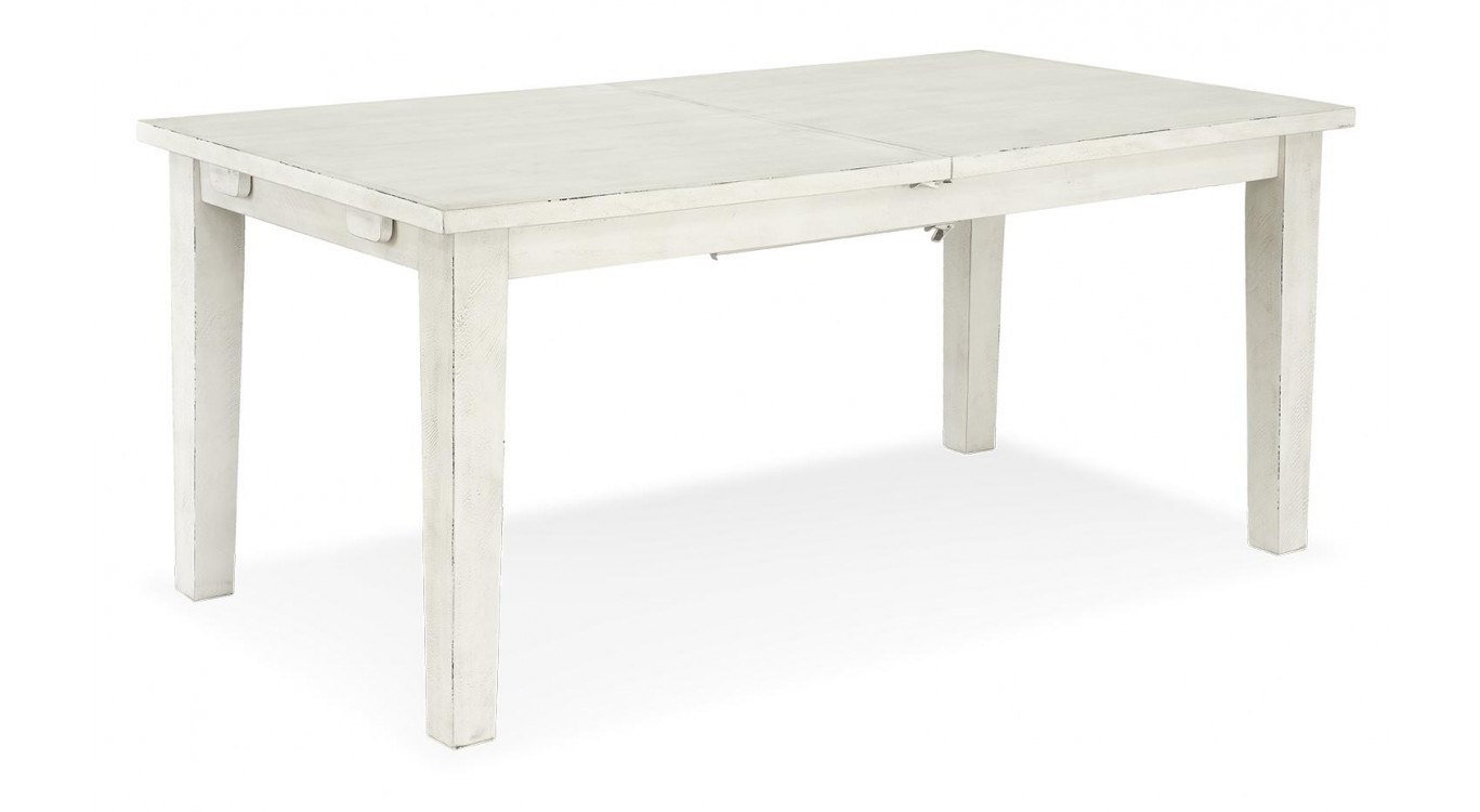 Esstisch Holz Weiß 180-230x95x78.5cm